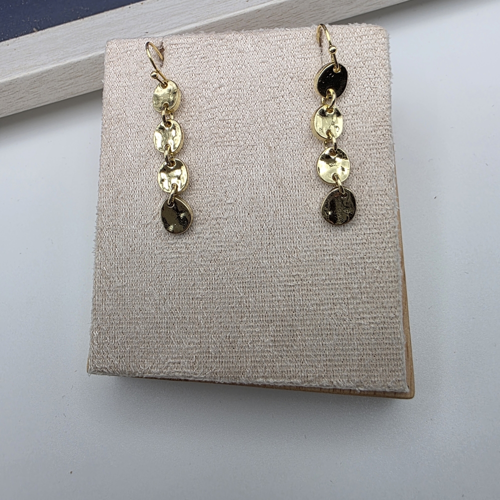 Elegant Gold Dangle Earrings (801)